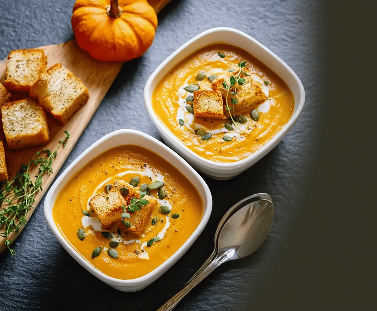 Comforting Pumpkin Soup: Ideal for Chilly Nights & Thanksgiving